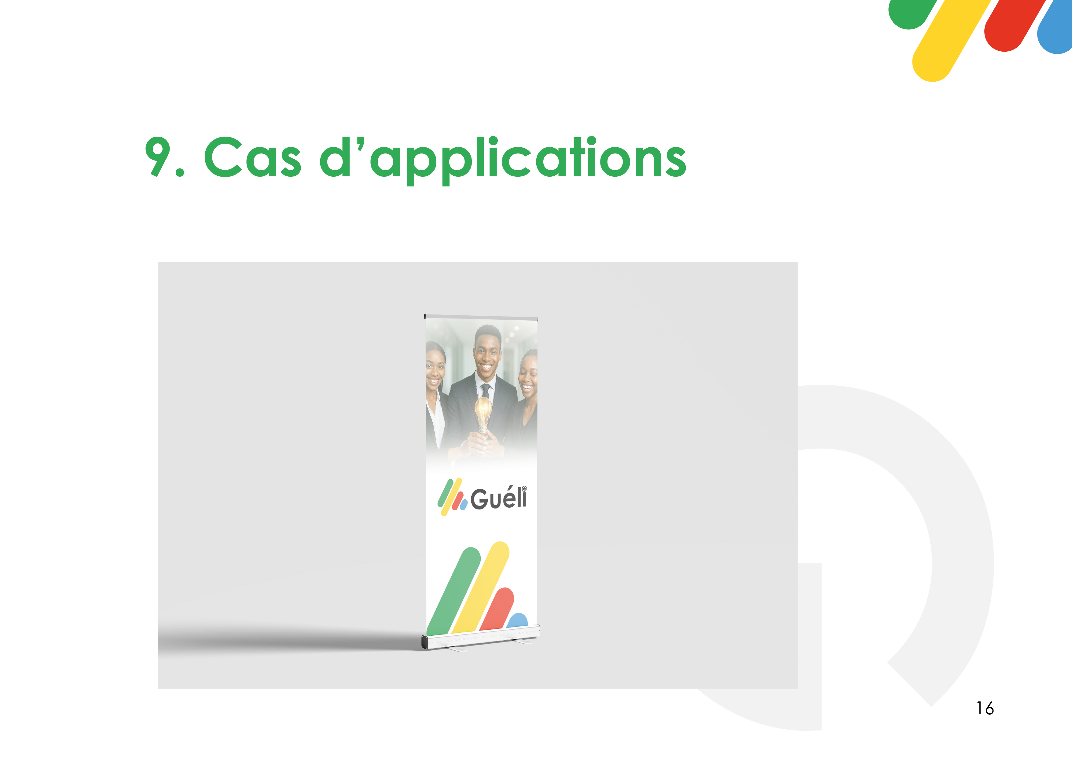 Guéli, page de la charte graphique 16 sur 18