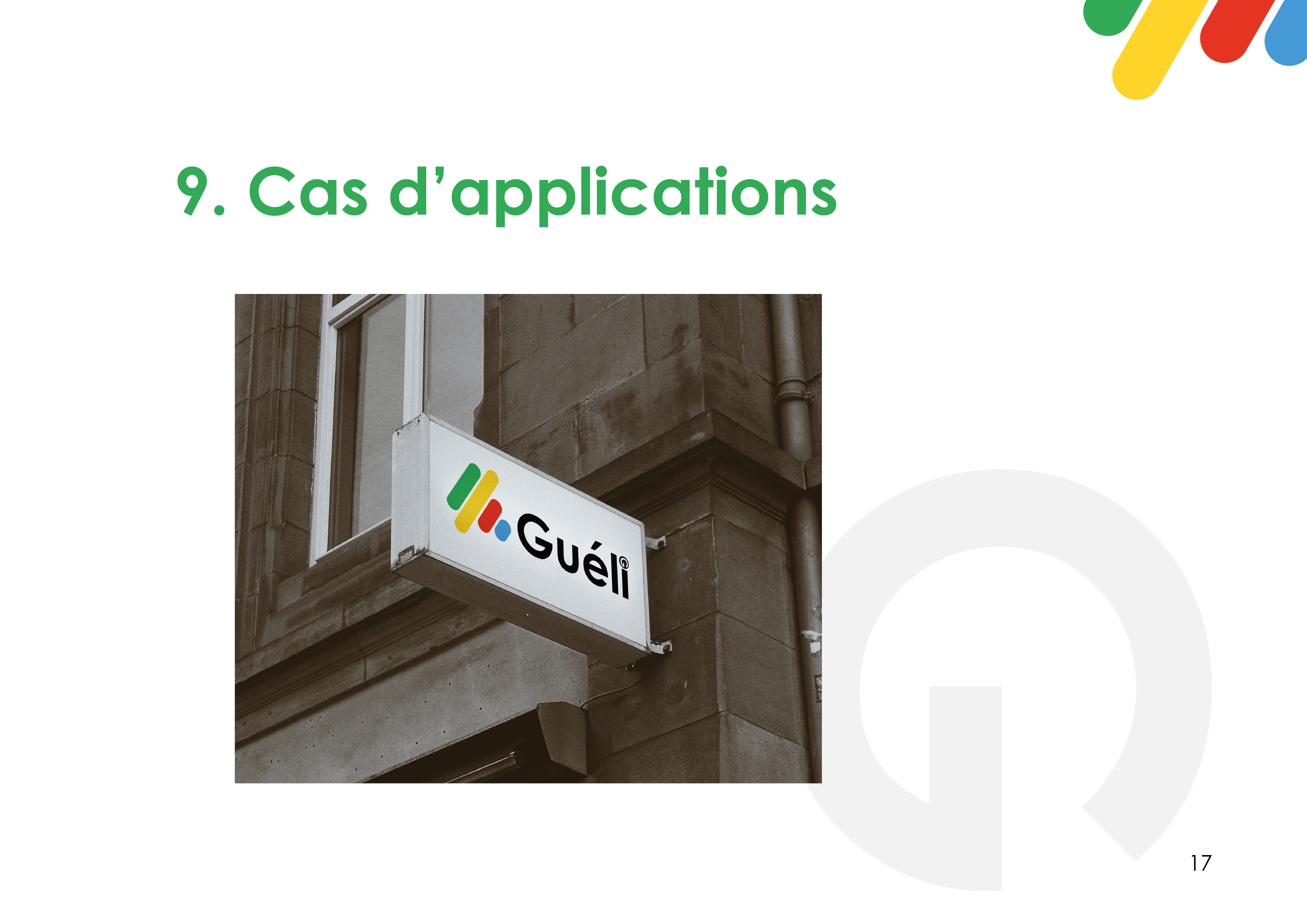 Guéli, page de la charte graphique 17 sur 18