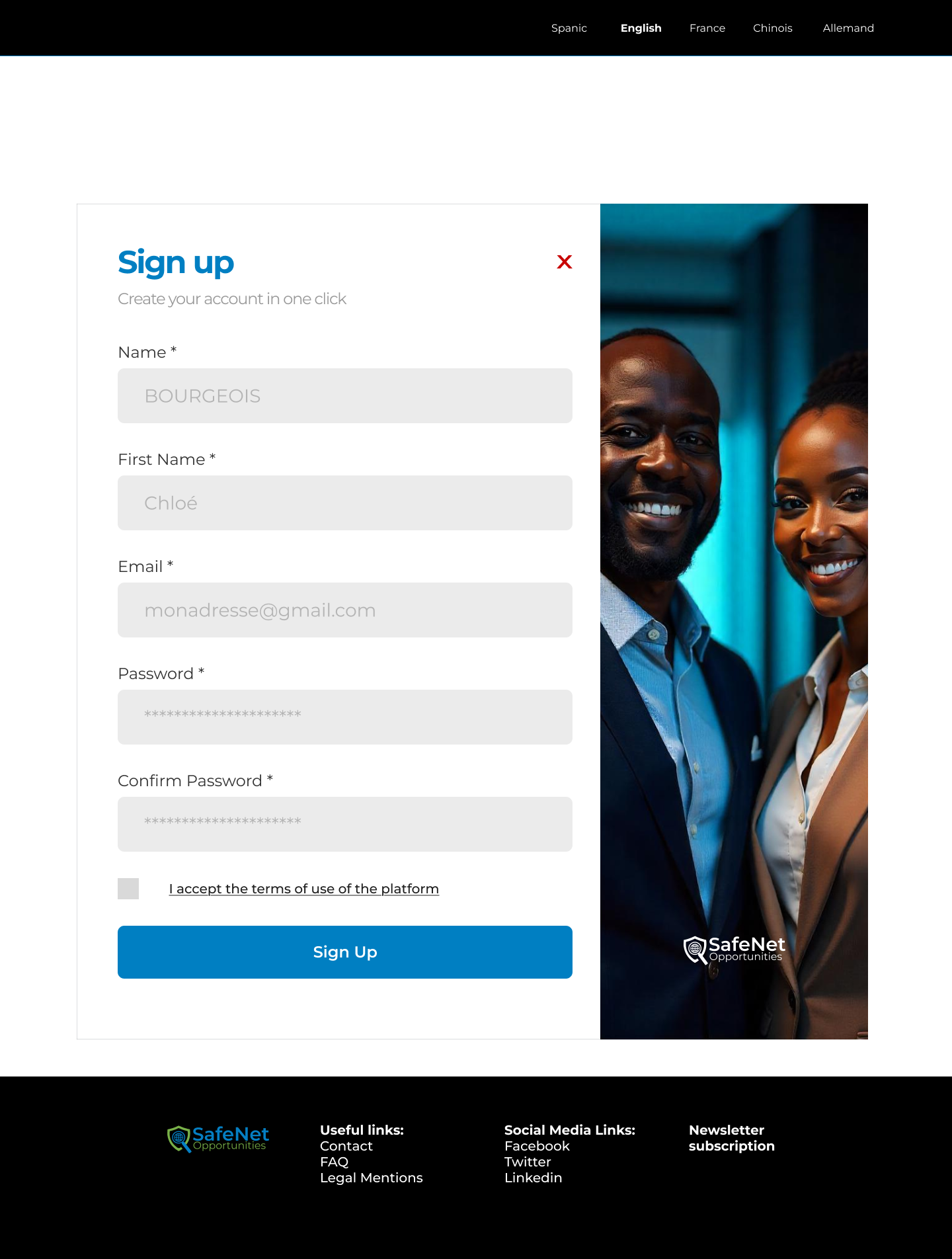 SafeNet Opportunities, écran 3 sur 7