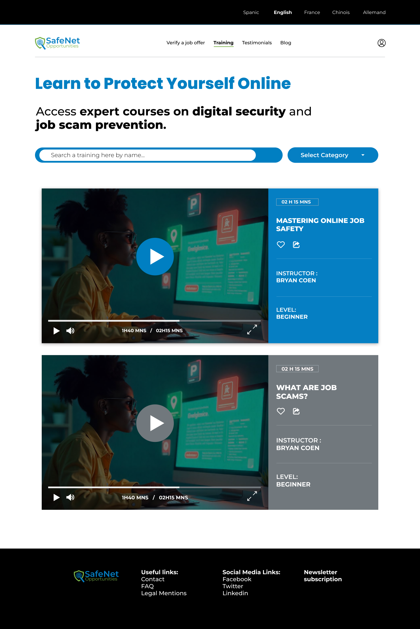 SafeNet Opportunities, écran 4 sur 7