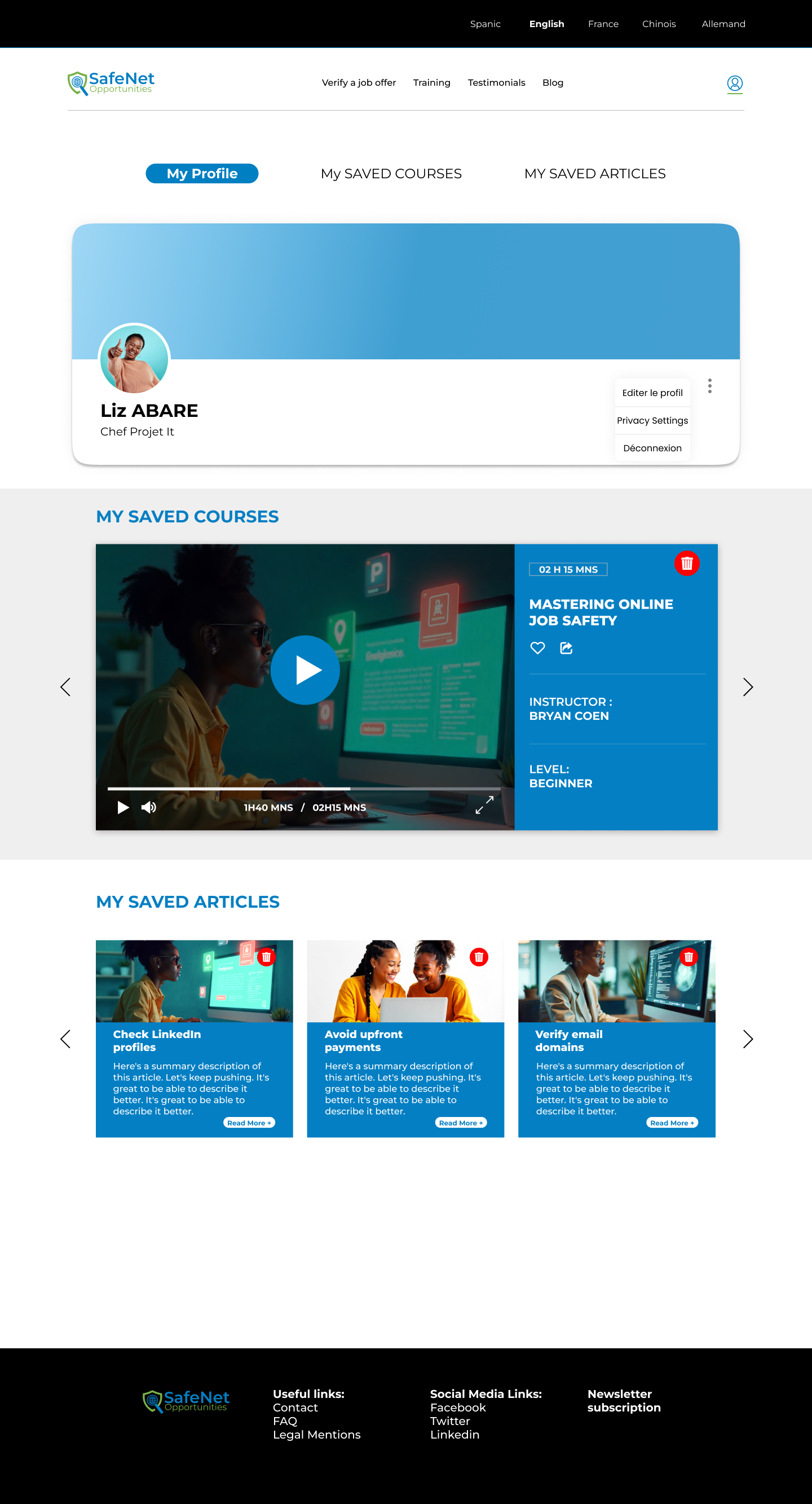 SafeNet Opportunities, écran 7 sur 7